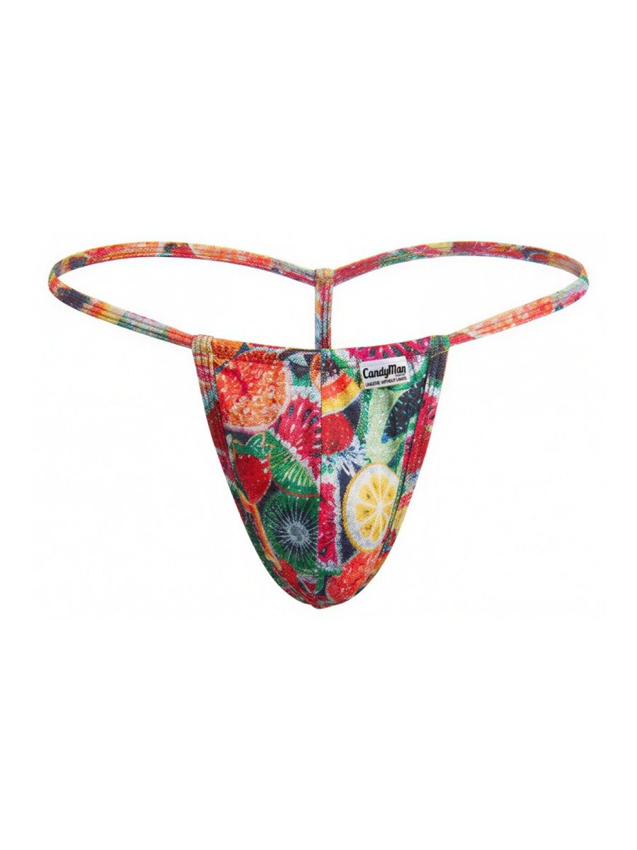 CandyMan 9586 Mens Sexy G-string Thong Printed Fruits