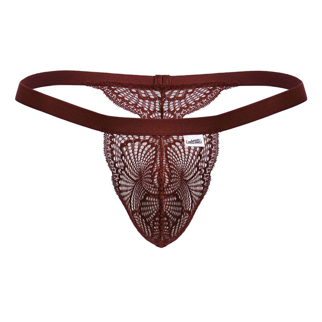 CandyMan 99823 Lace Thongs Wine