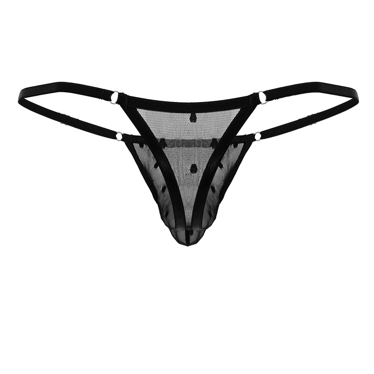 CandyMan 99824 Mesh Thongs Black