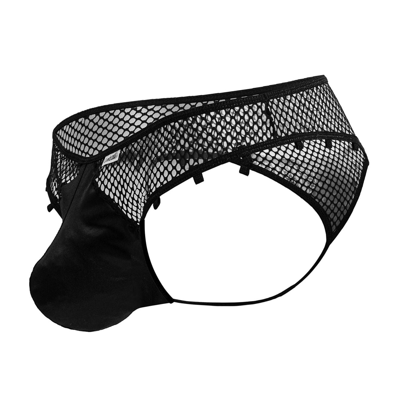 CandyMan 99860 Mens Sexy Fishnet Thong Black