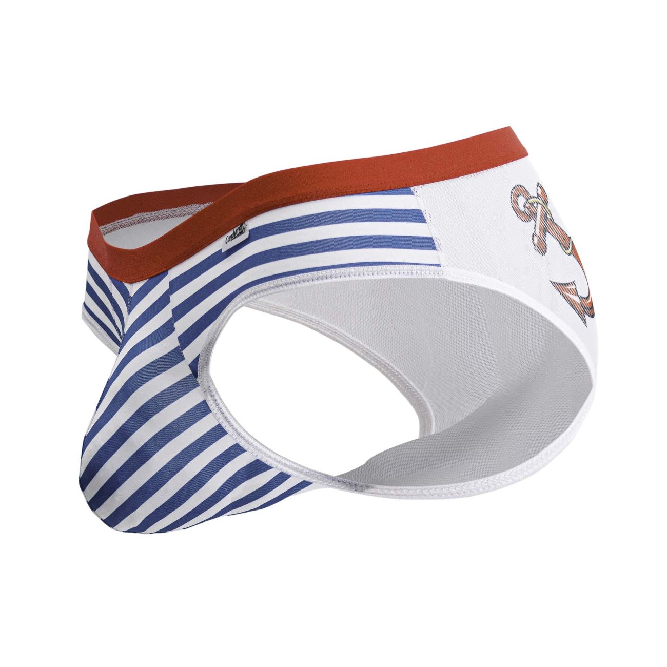 CandyMan 99918 Male Sailor Costume Briefs Blue-White