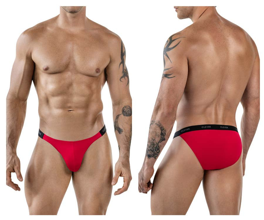 Clever 1867 Tokio Mens Sleek Bikini Brief Red
