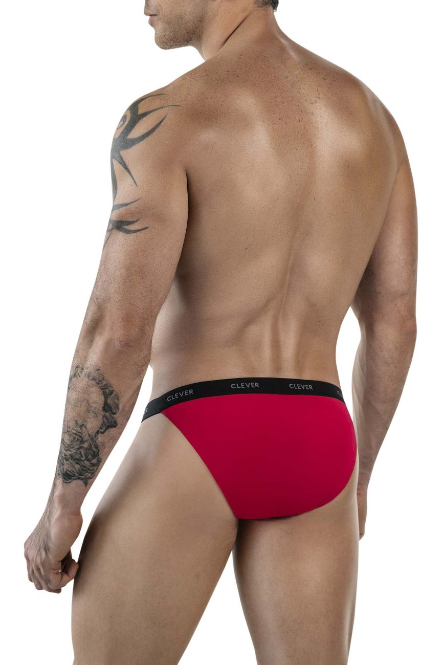 Clever 1867 Tokio Mens Sleek Bikini Brief Red