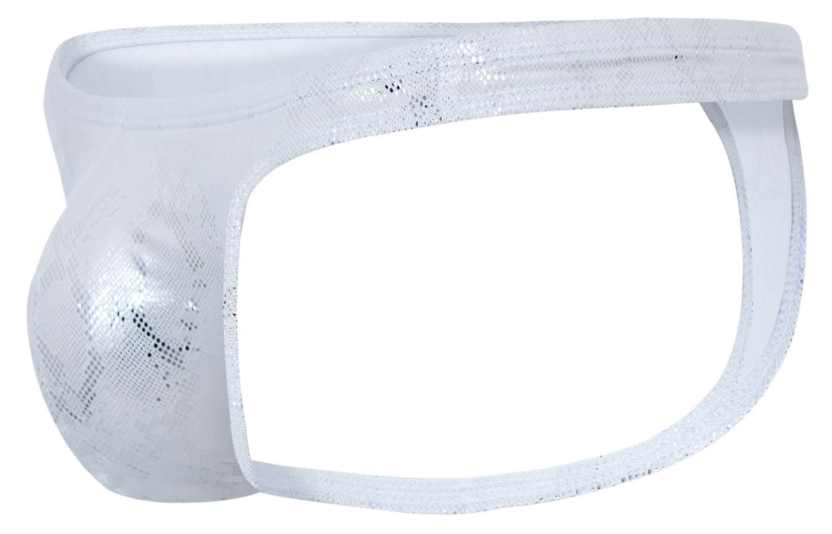 Clever 2063 Mens Diamond Sculpted Fit Thongs Silver