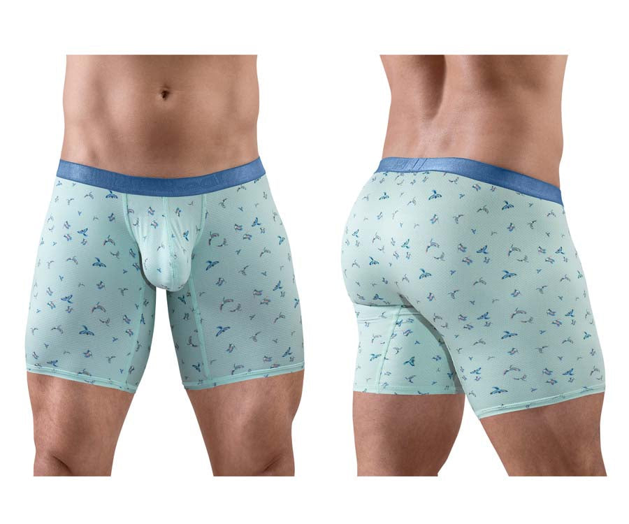 ErgoWear EW1779 SLK SE Male Comfortable Boxer Briefs Frost Birds
