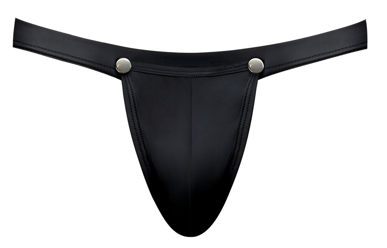 Male Power 346-298 Oh Snap Snap Off Front Jock Black