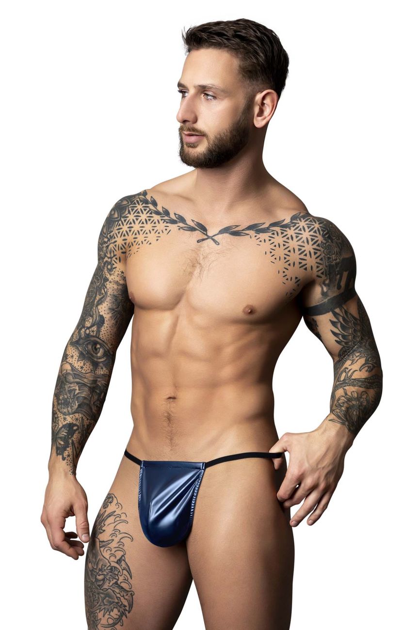 Male Power 450-301 Liquid Onyx 2.0 Mens G-String Blue