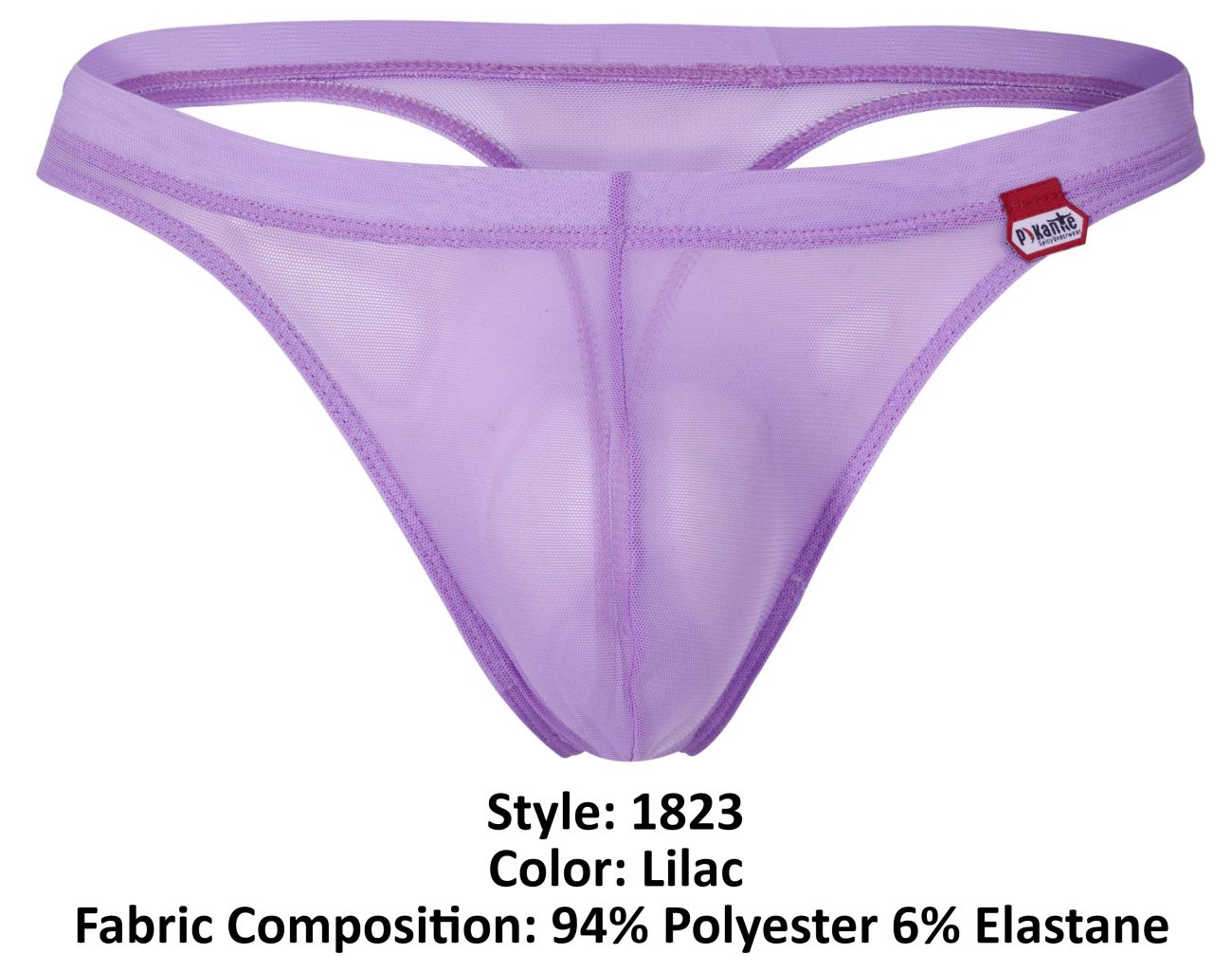 Pikante 1823 Luxury Mens Sexy Stretch Thong Lilac