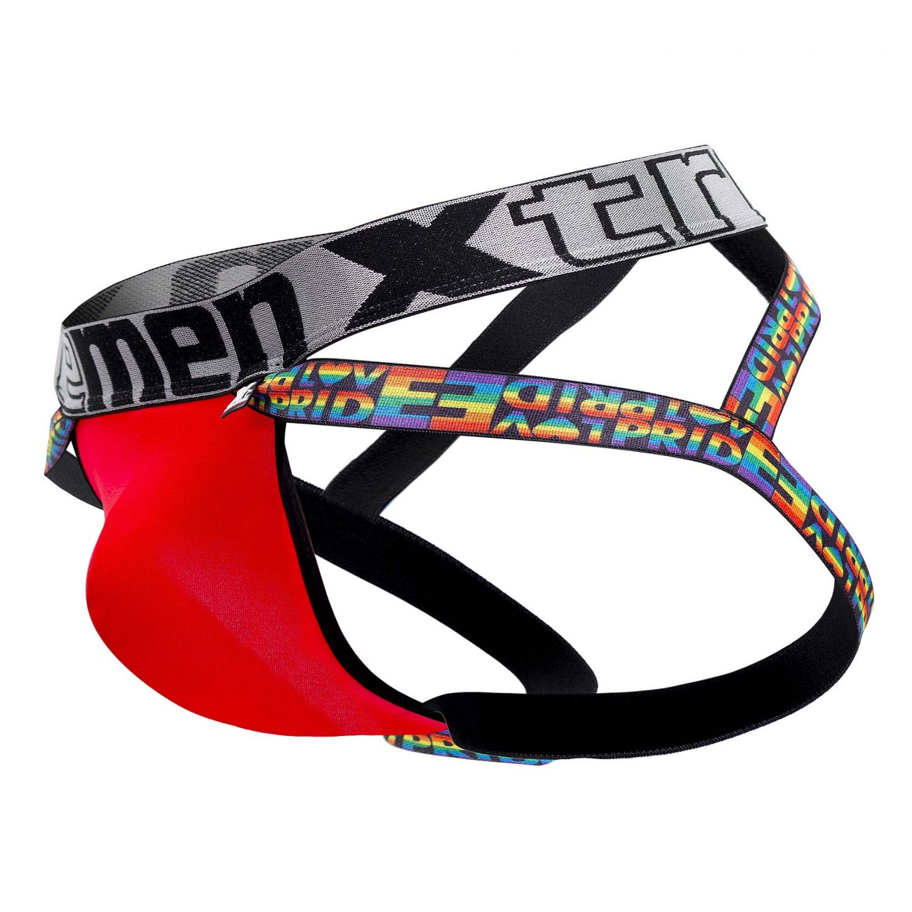 Xtremen 91084 Microfiber Pride Jockstrap Red