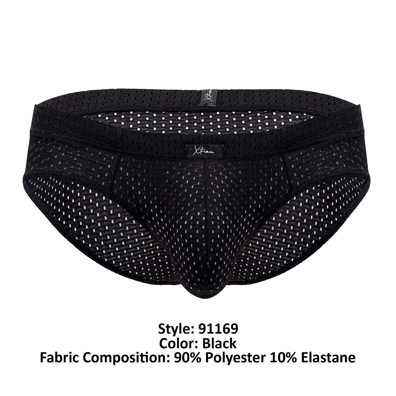 Xtremen 91169 Mesh Briefs Black