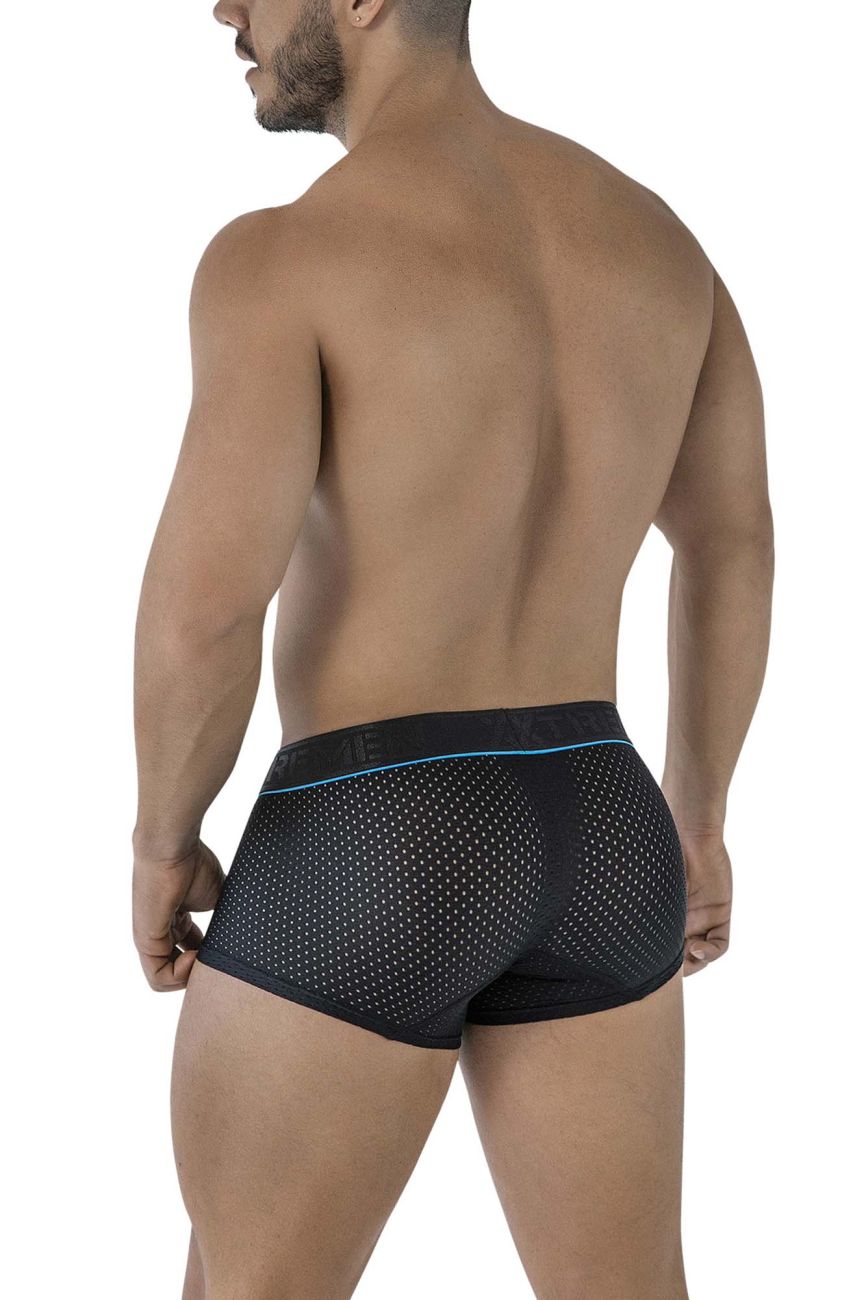 Xtremen 91212B Mens Breathable Microfiber Trunks Black