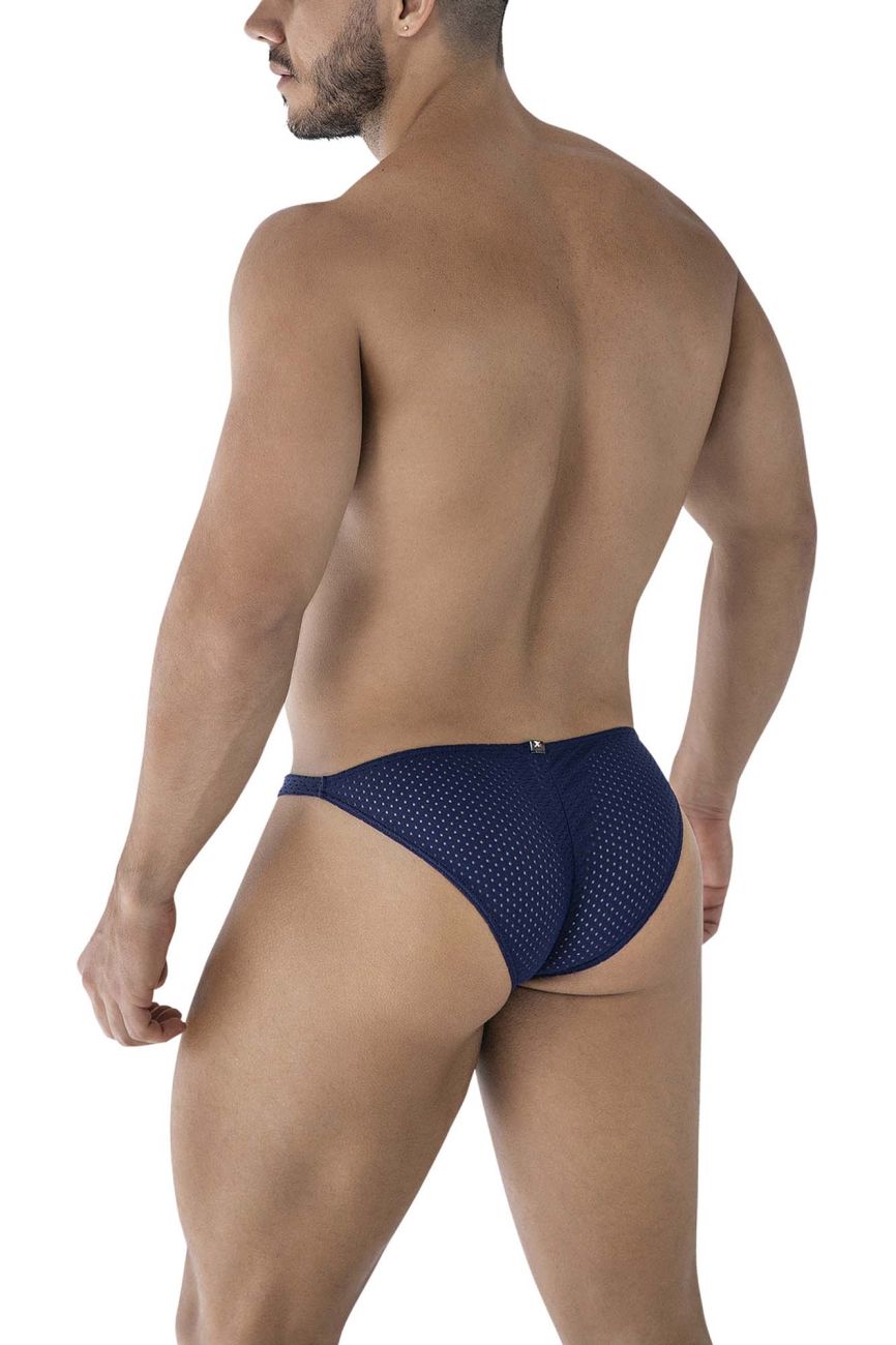 Xtremen 91215B Mens Silky Microfiber Bikini Dark Blue