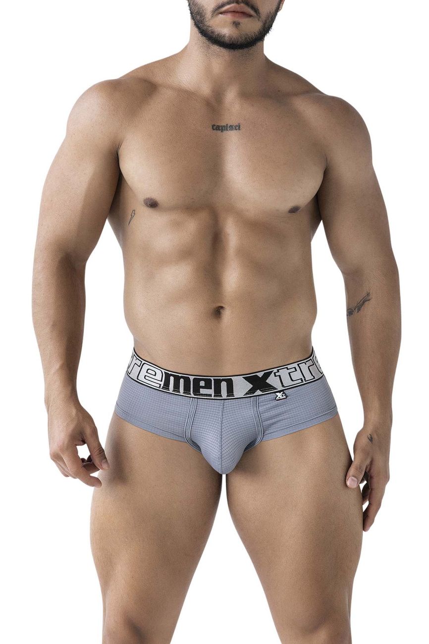 Xtremen 91221 Microfiber Mens Underwear Briefs Gray