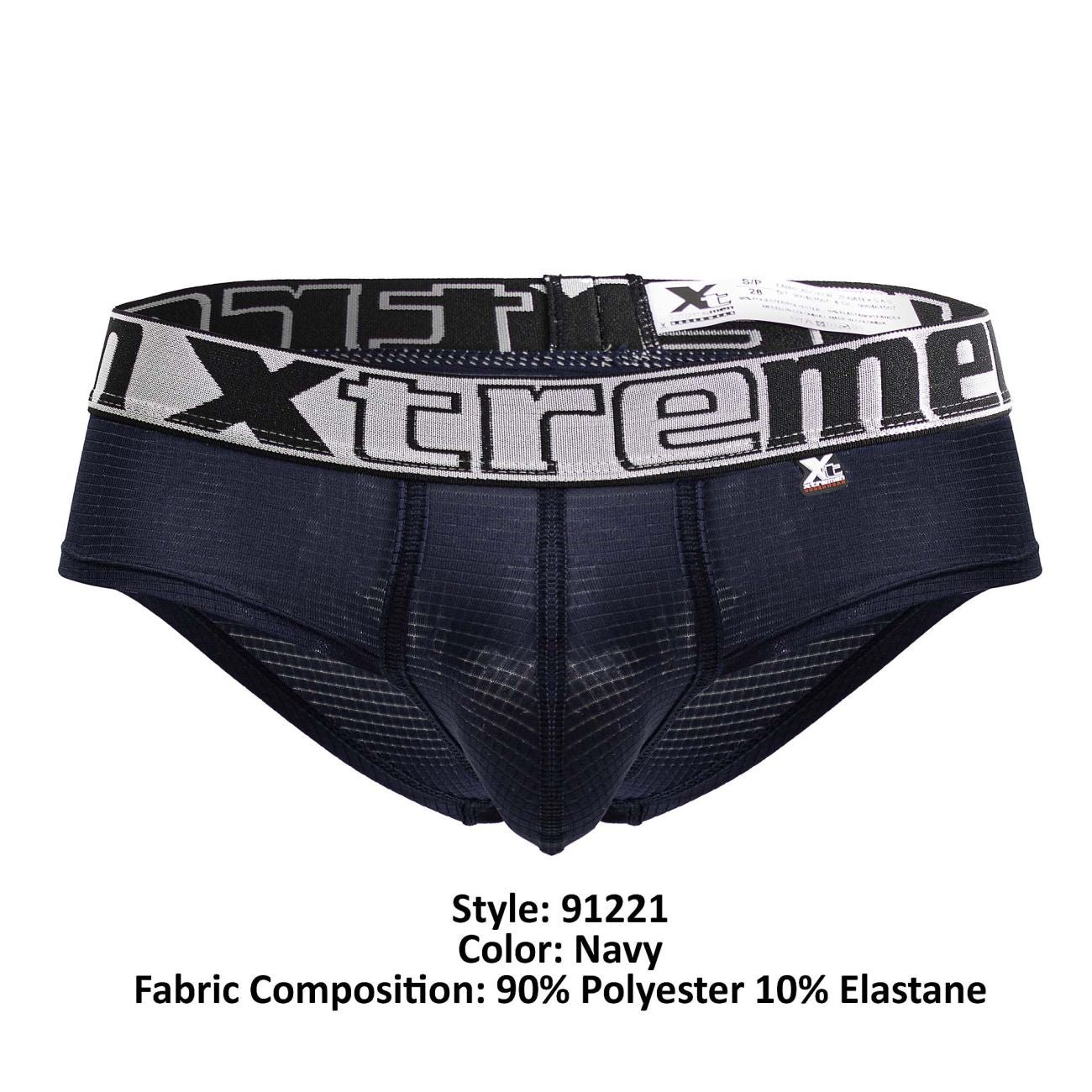 Xtremen 91221 Microfiber Mens Underwear Briefs Navy