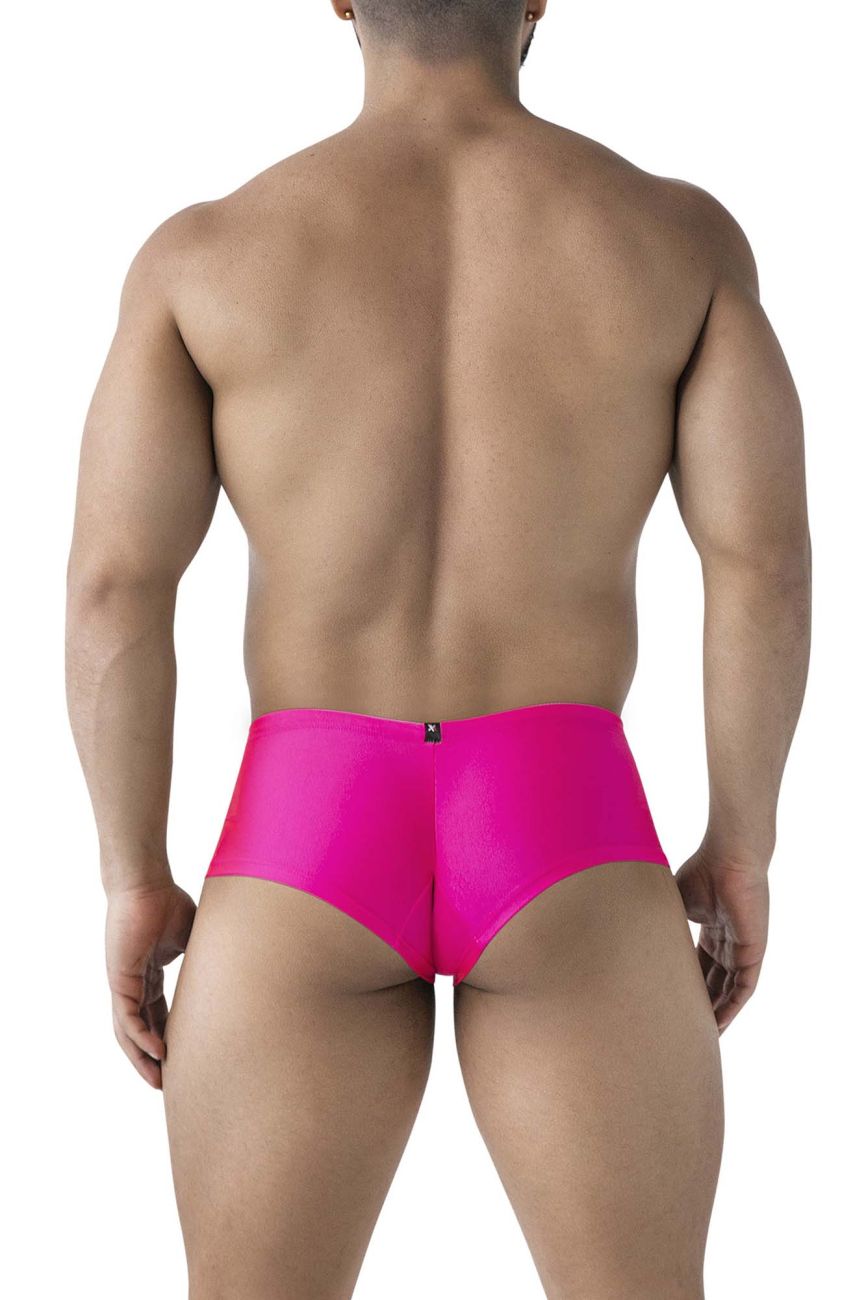Xtremen 91234 Mens Microfiber Contoured Fit Trunks Fuchsia