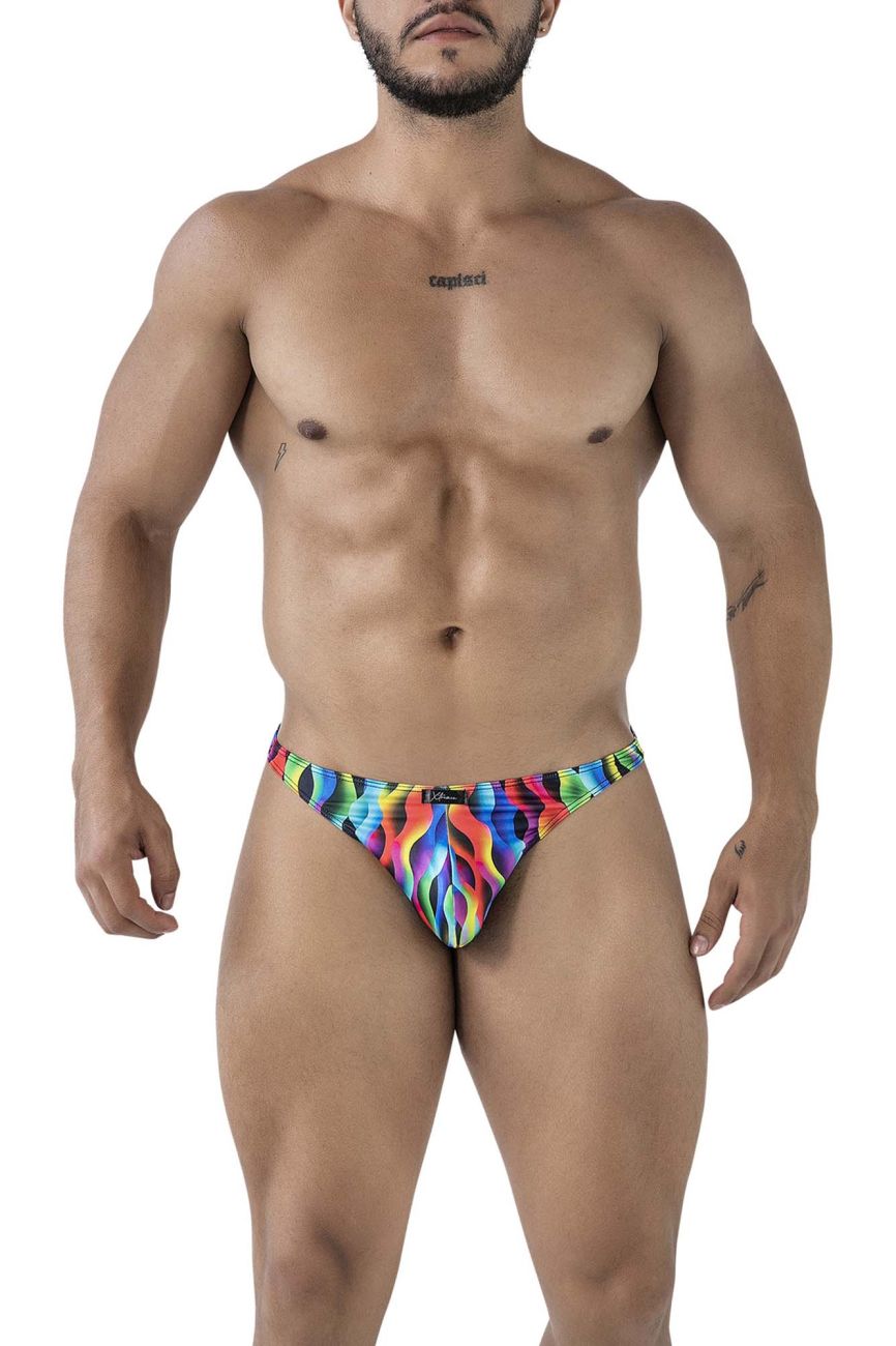 Xtremen 91247 Mens Printed Colourful Thongs Waves