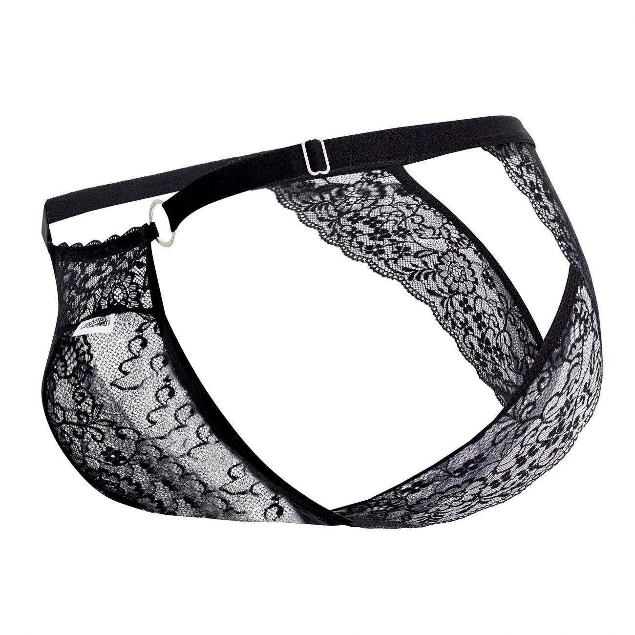 CandyMan 99503 Peekaboo Lace Bikini Black