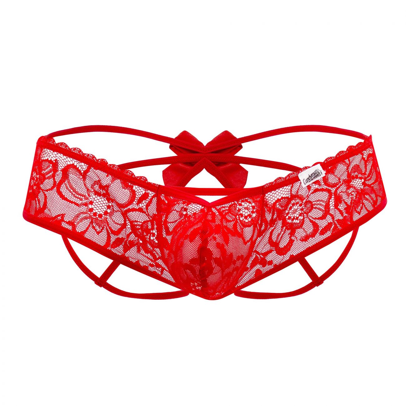 CandyMan 99535 Bow Jockstrap Red