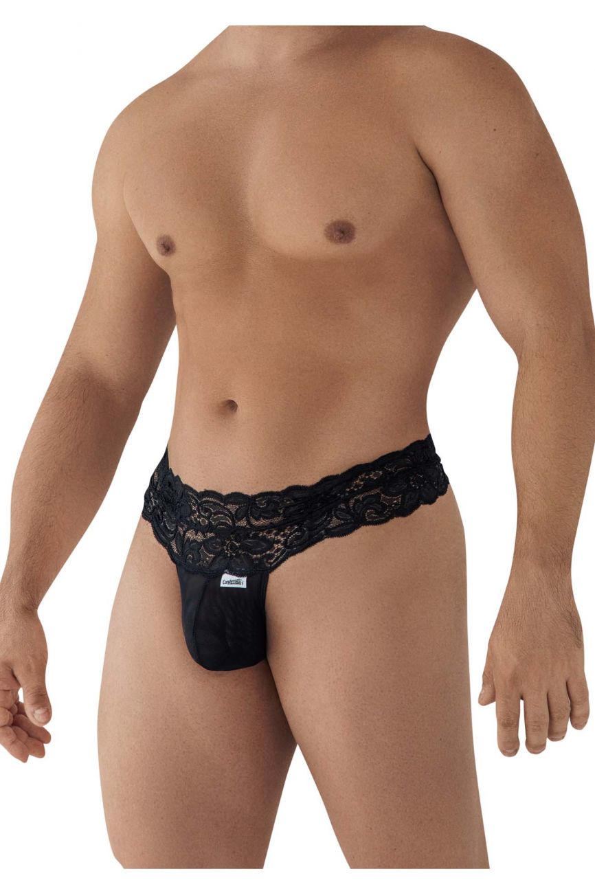 CandyMan 99595 Lace Thongs Black