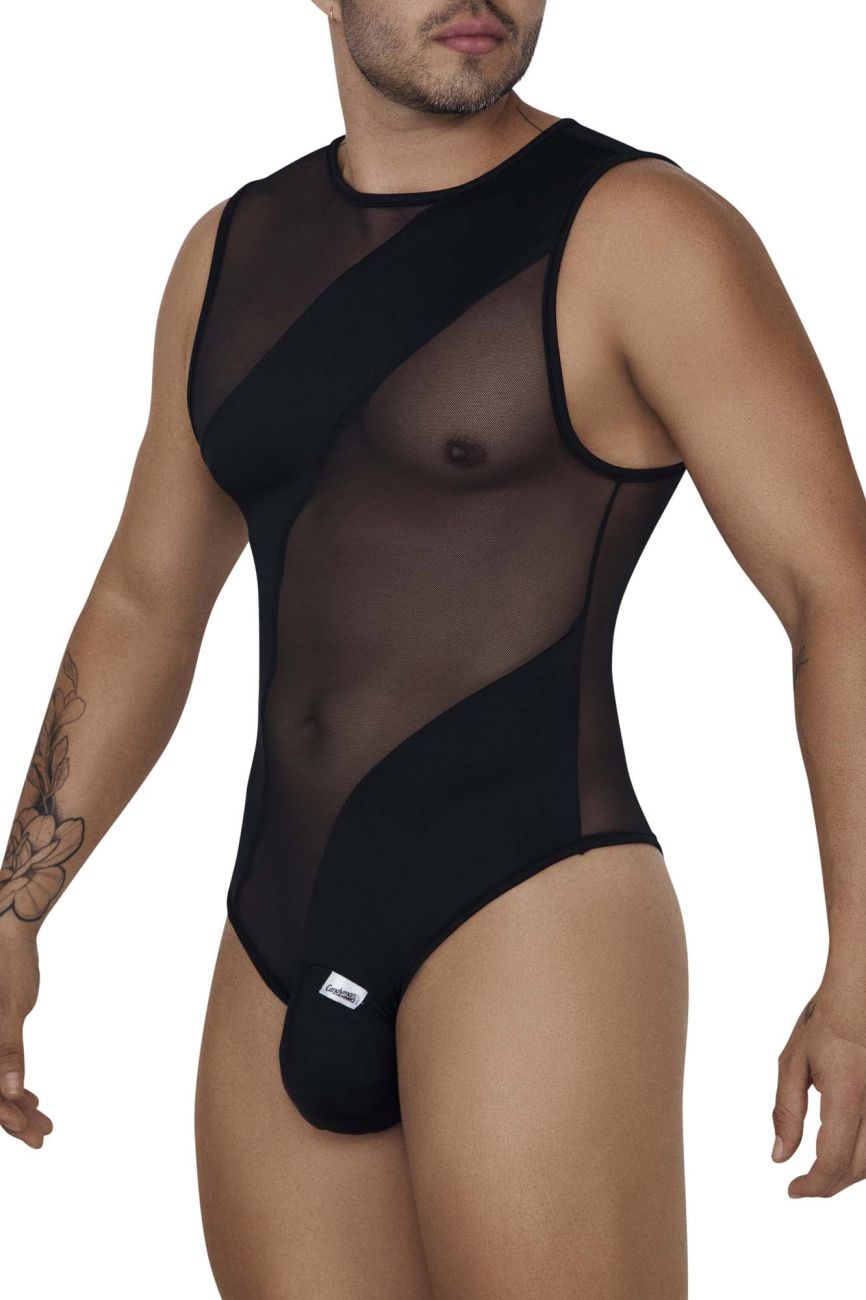 CandyMan 99699 Mesh Bodysuit Red