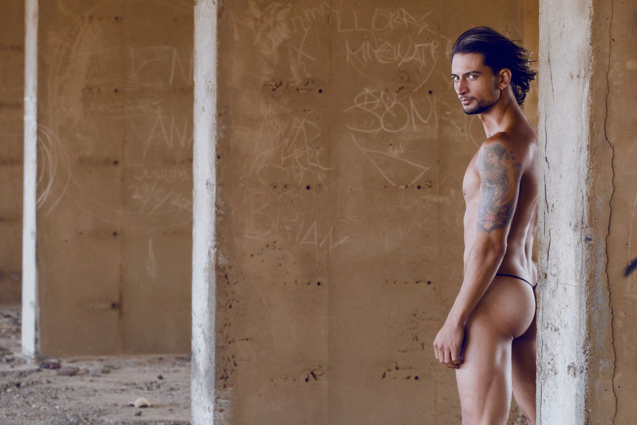 JUSTIN+SIMON XSJ02 Silky G-String Bulge Turquoise