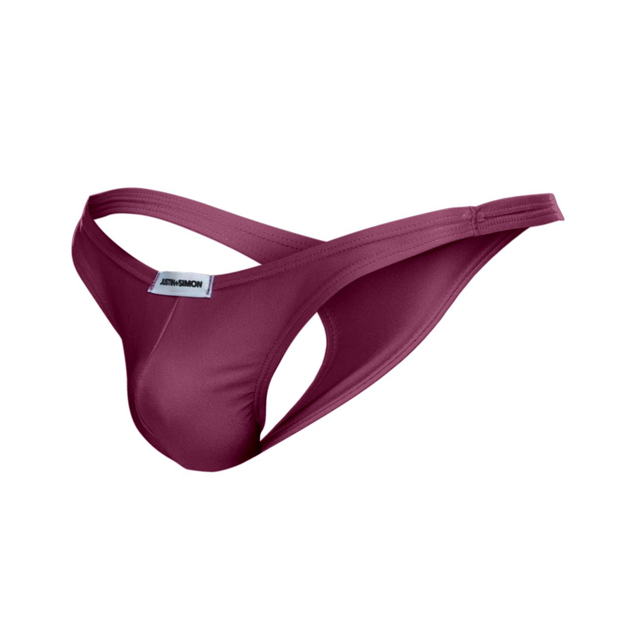 JUSTIN+SIMON XSJ03 Silky Sexy Thongs Wine Plus Sizes