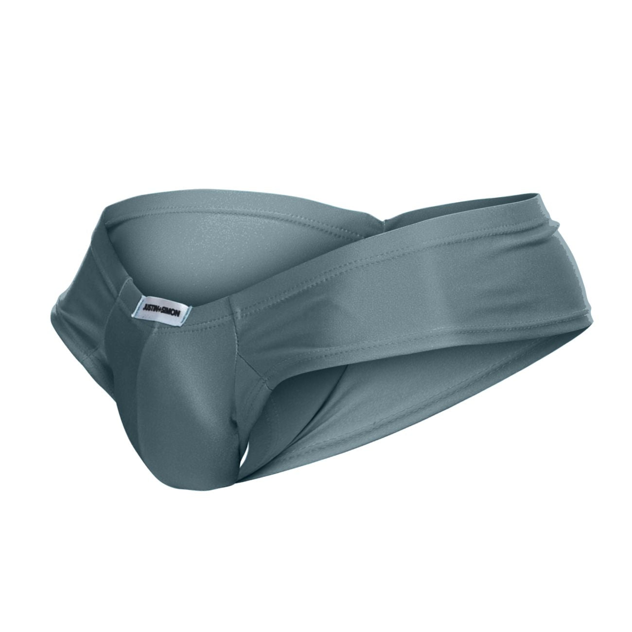 JUSTIN+SIMON XSJ22 Cheek Briefs Metal Green Plus Sizes