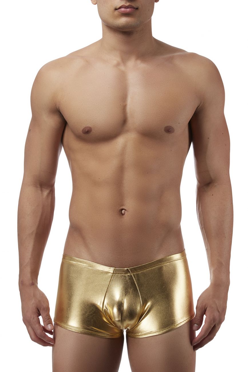 Male Power 153070 Heavy Metal Mini Short Boxer Briefs Gold