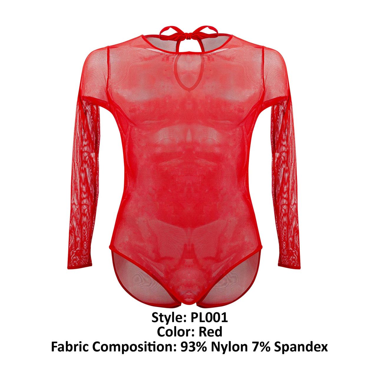 PLURAL PL001 Non-binary Underwear Bodysuit Red