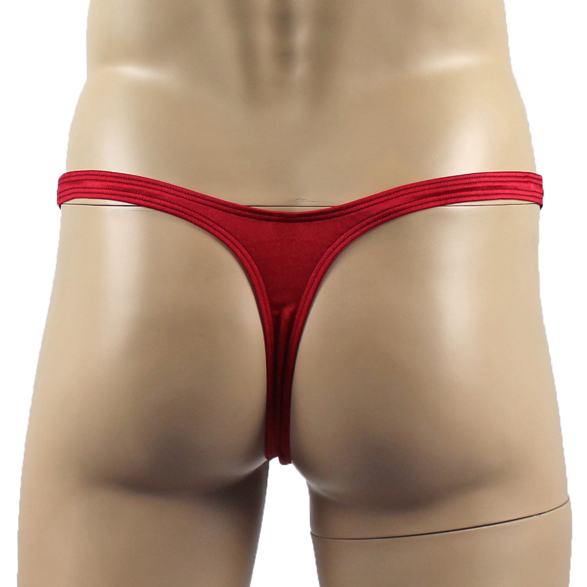 Mens Joanne Underwear Lacey Lovelies Thong Red and Black Lace