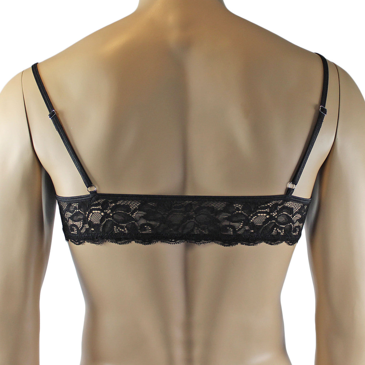 Mens Kristy Lingerie Lace Bra Top BR04G and Boxer Briefs Black