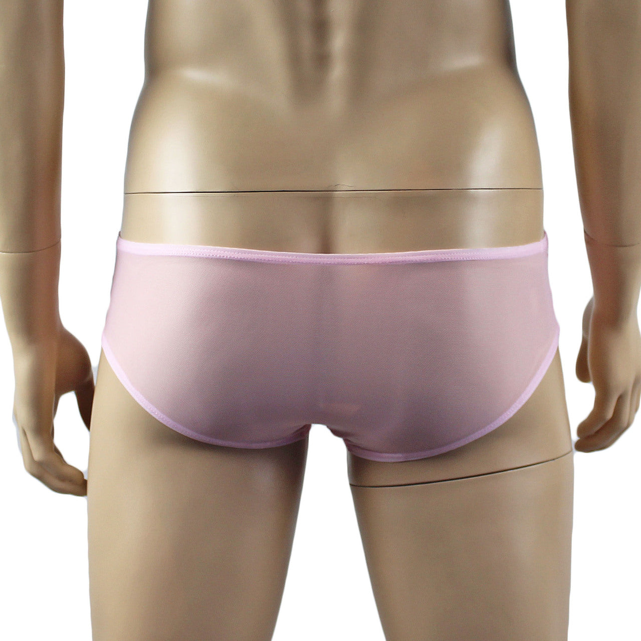 Mens Kristy Lingerie Lace Bra Top BR04G Boxer Briefs Light Pink