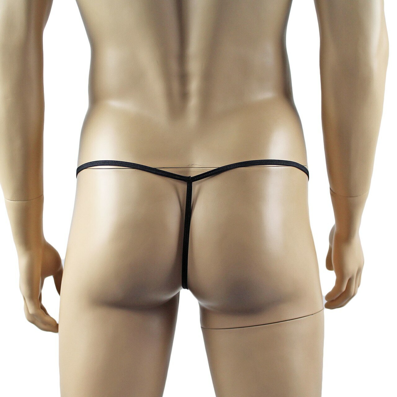 Mens Kristy Sexy Lace Pouch G string Panty Male Lingerie Black