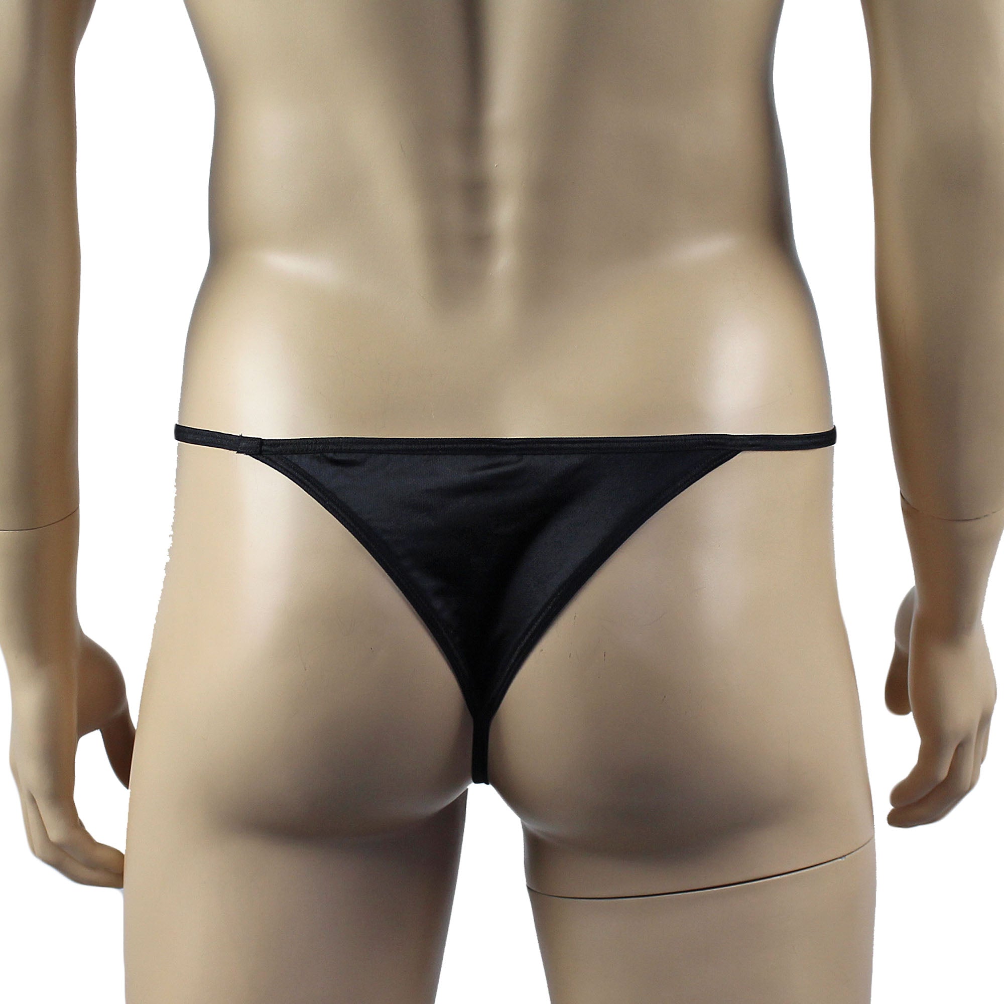 Male Romance Pouch G string with Sexy Wide Back Black or White