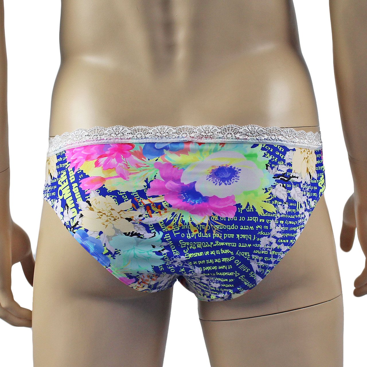 Mens Suzanne Floral Camisole Crop Top & Bikini Brief