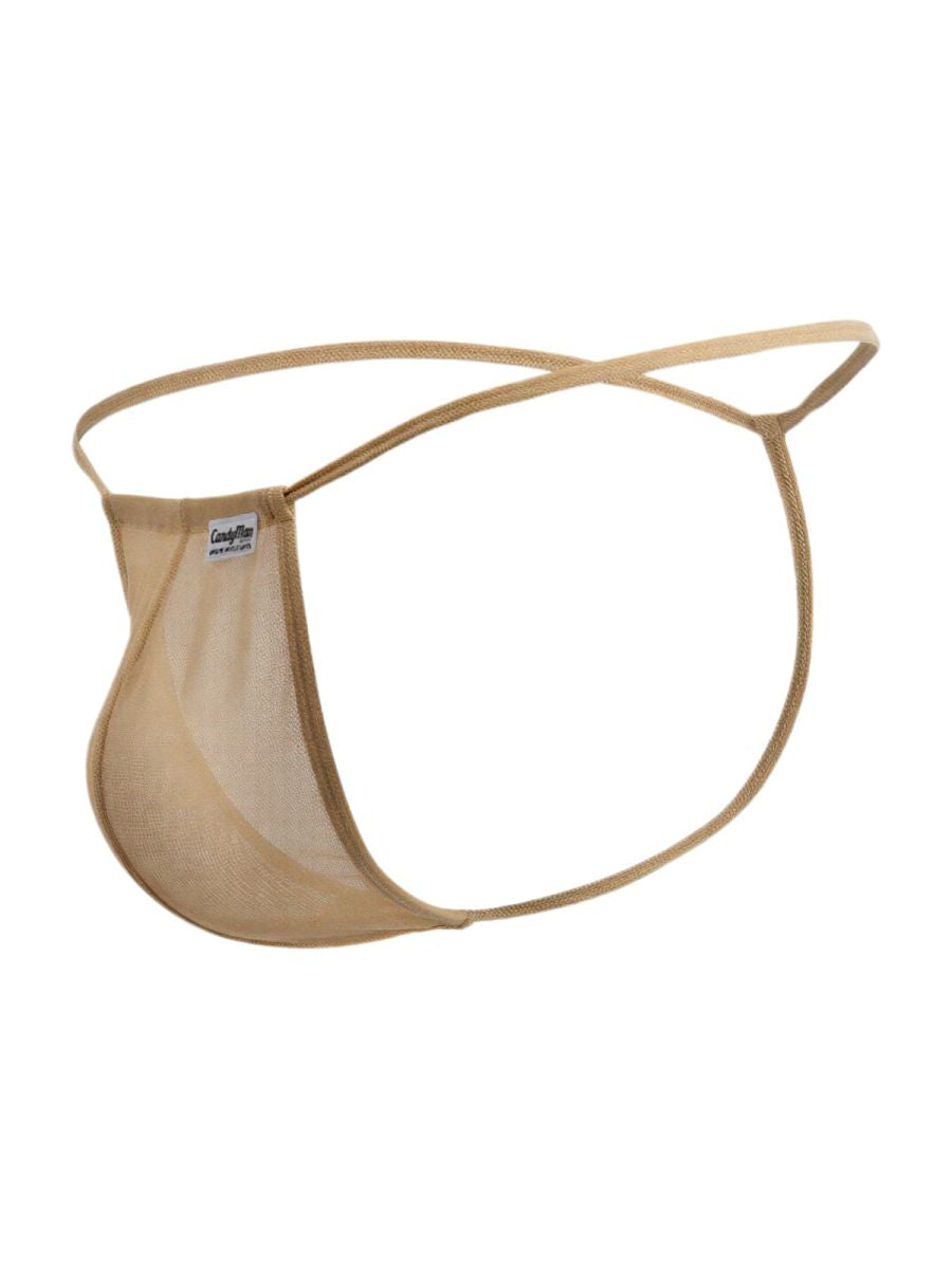 CandyMan 9586 Mens Sexy G-string Thong Mocca Mesh