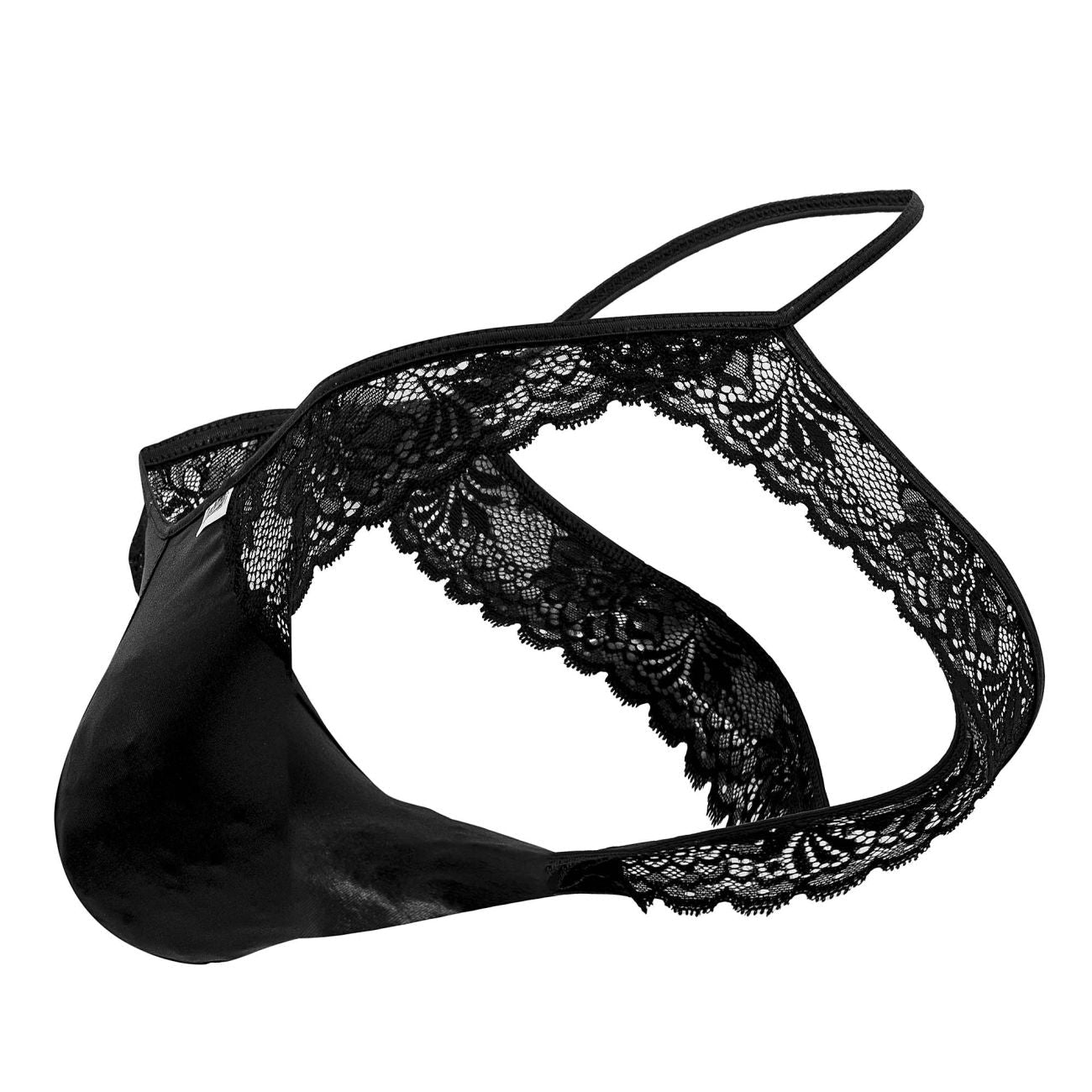 CandyMan 99721 Lace Jockstrap Black