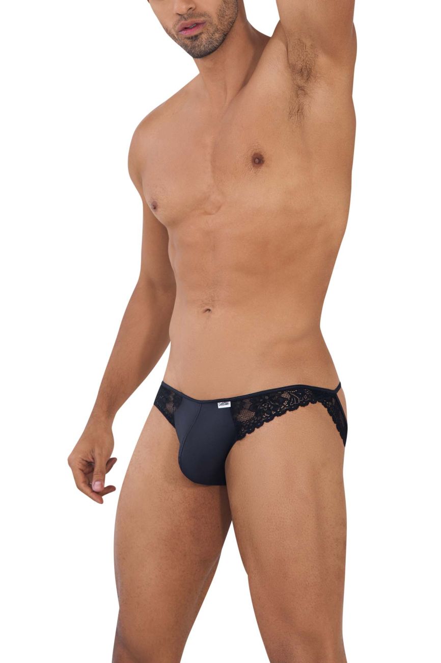 CandyMan 99721 Lace Jockstrap Black