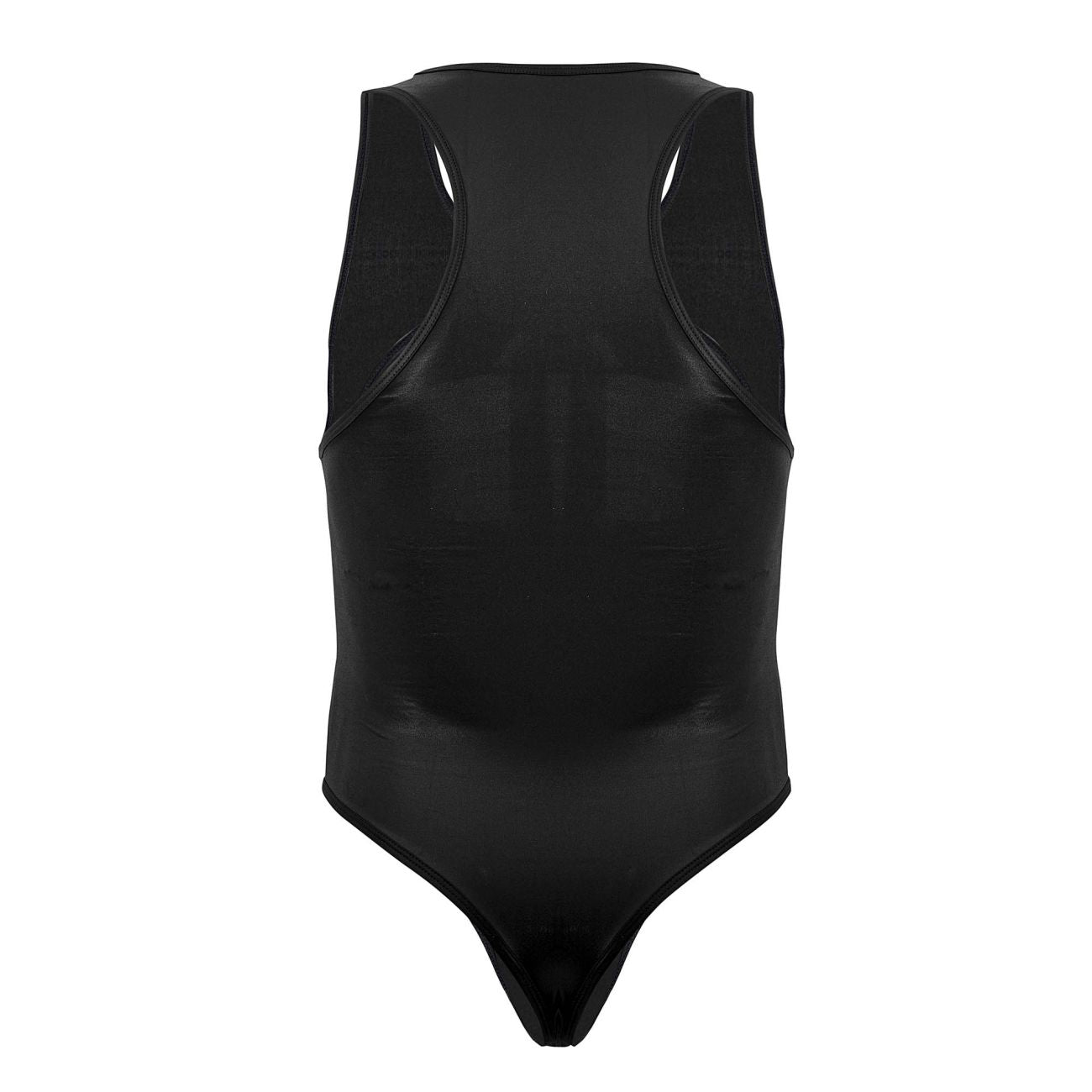 CandyMan 99728X Work-N-Out Bodysuit Black Plus Sizes