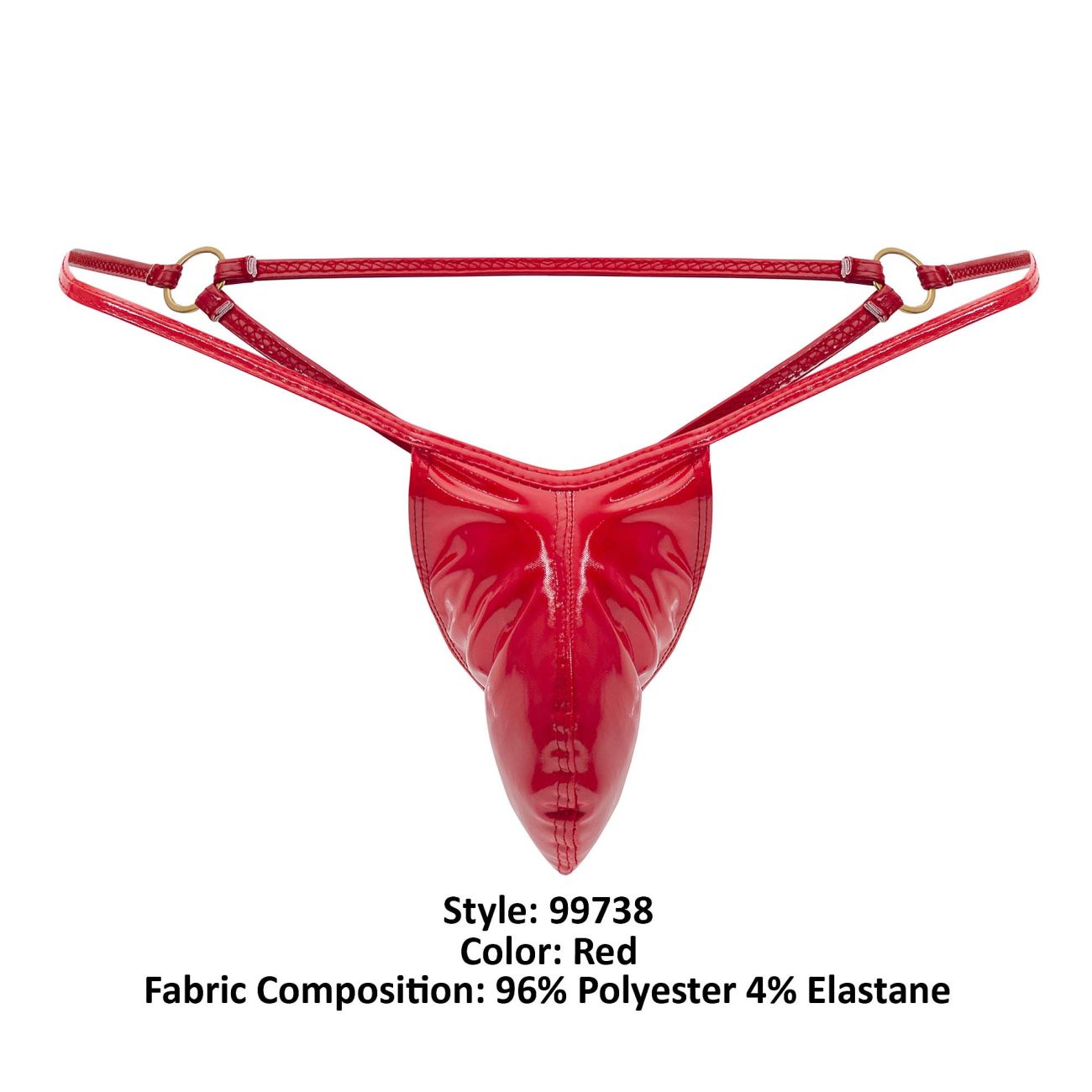 CandyMan 99738 Gloss G-String Red