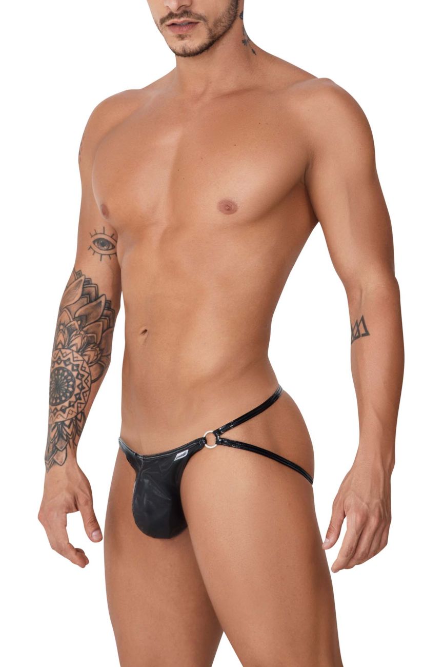 CandyMan 99741 Gloss Jockstrap Black