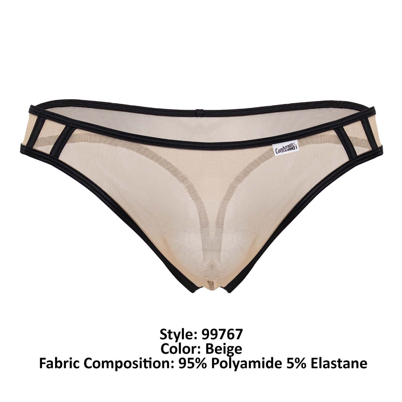 CandyMan 99767 Sports Mesh Thongs Beige