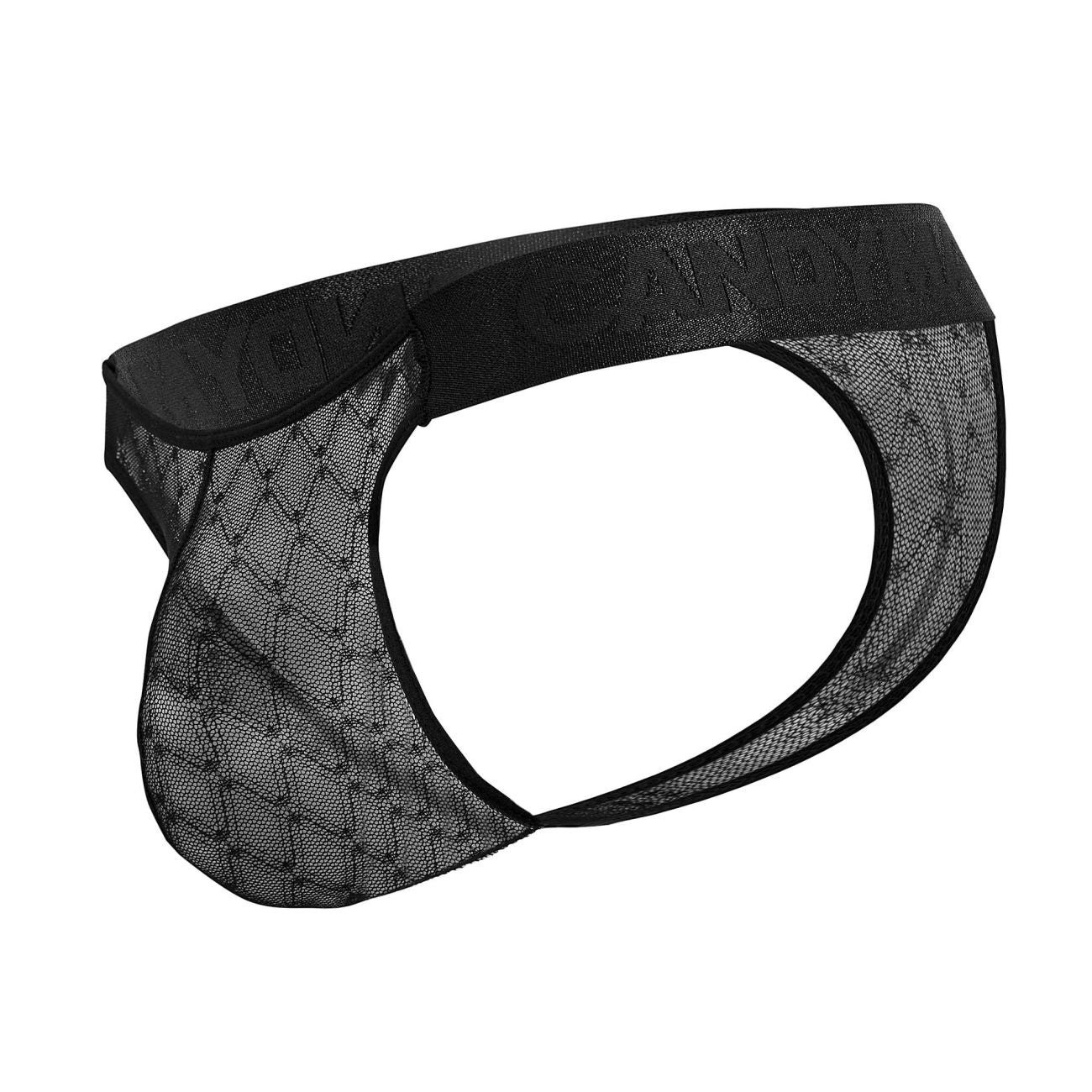CandyMan 99771 Mesh Thongs Black