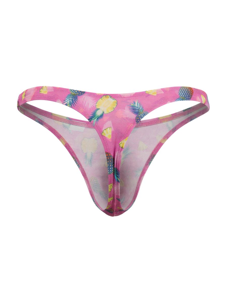 CandyMan 99924 Mens Colourful Modern Vibe Thongs Printed Pink