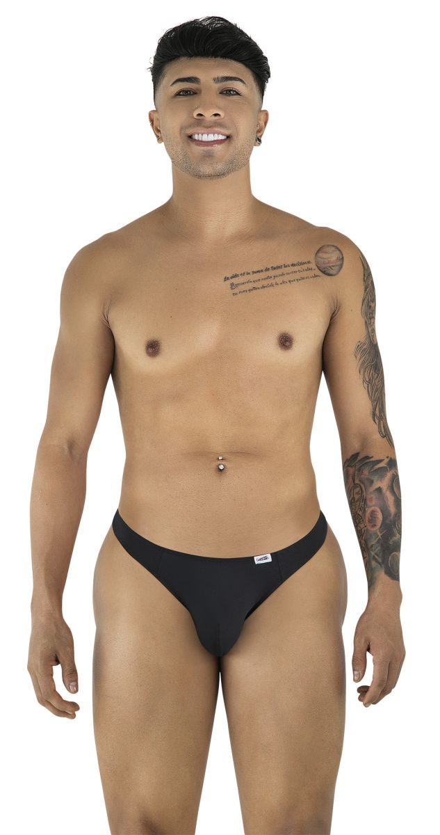 CandyMan 99930 Male Simple & Sleek Thongs Black
