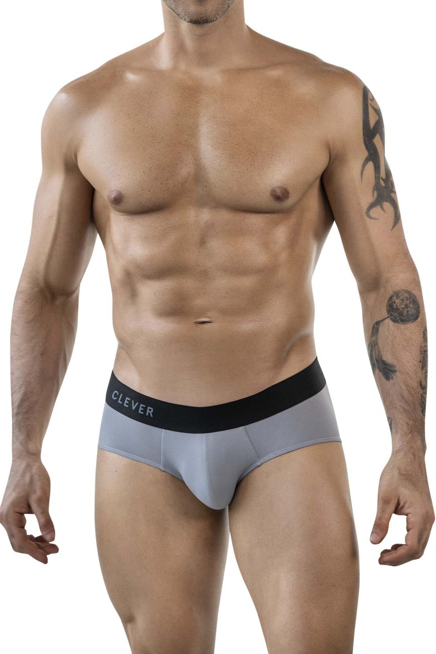 Clever 1862 Oneal Male Sleek & Modern Briefs Gray
