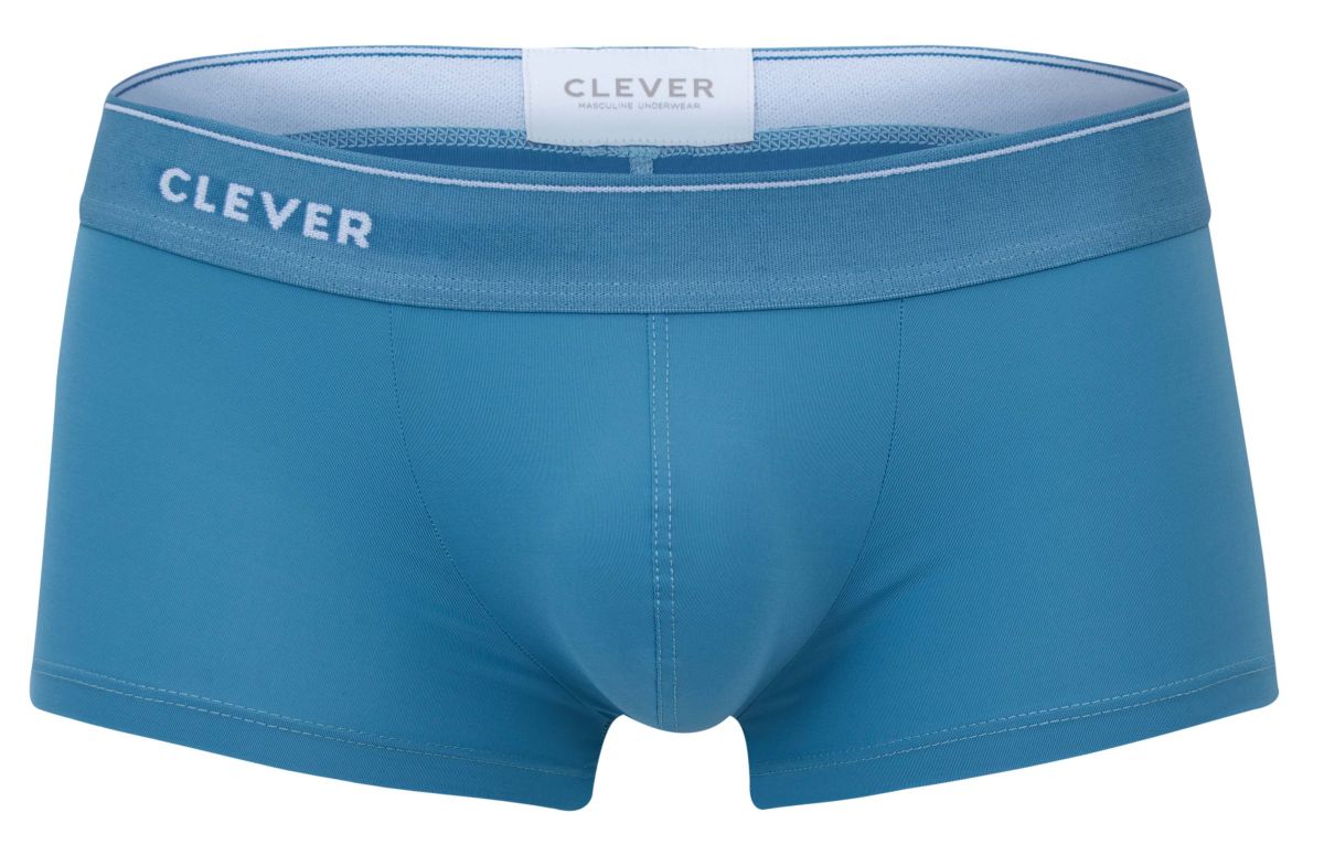 Clever 2042 Mendoza Mens Smooth Body Hugging Trunks Blue