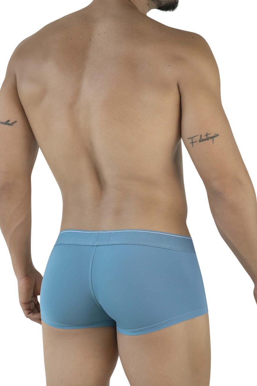Clever 2042 Mendoza Mens Smooth Body Hugging Trunks Blue