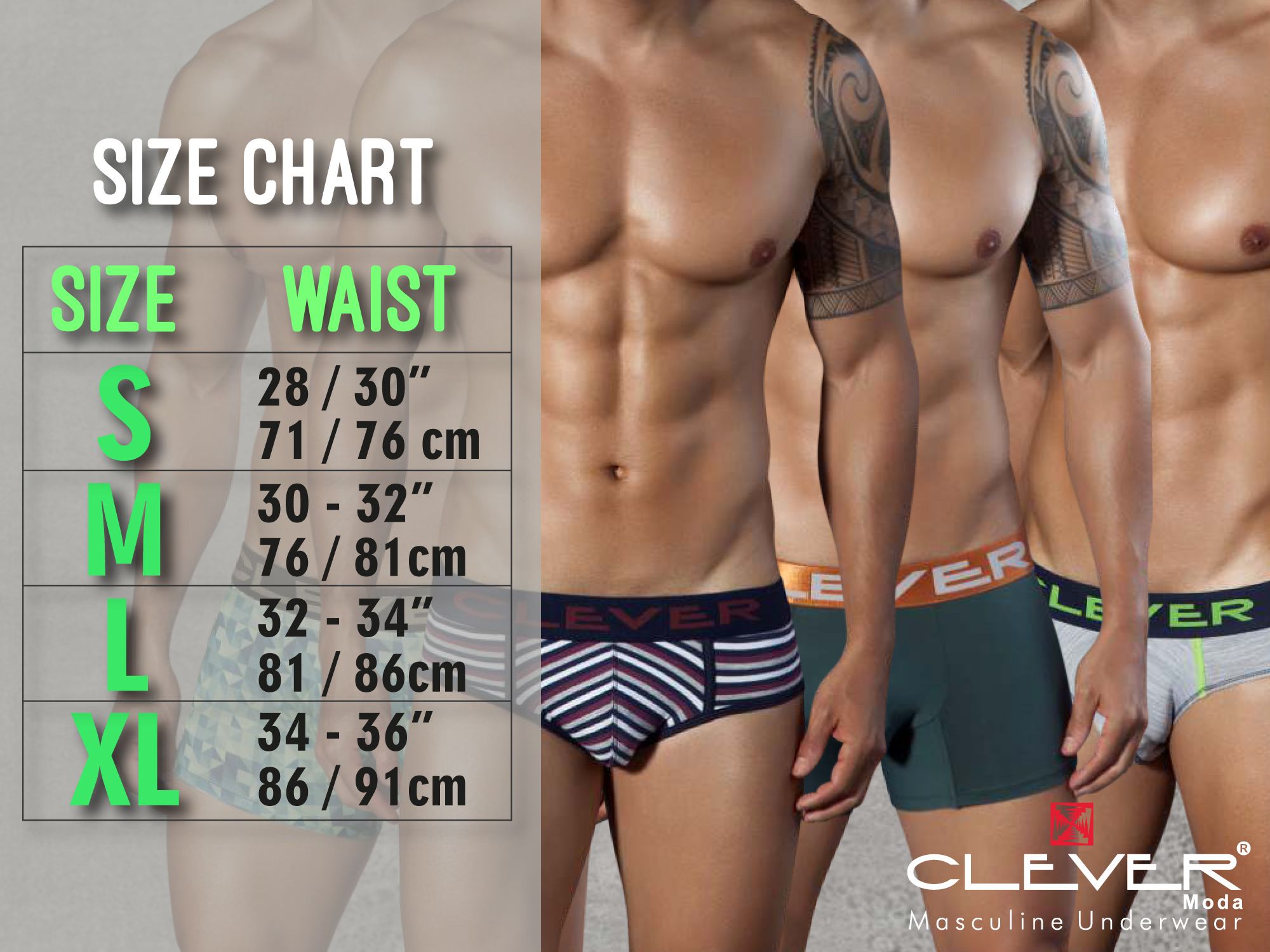 Clever 2412 Antonio Boxer Briefs Beige