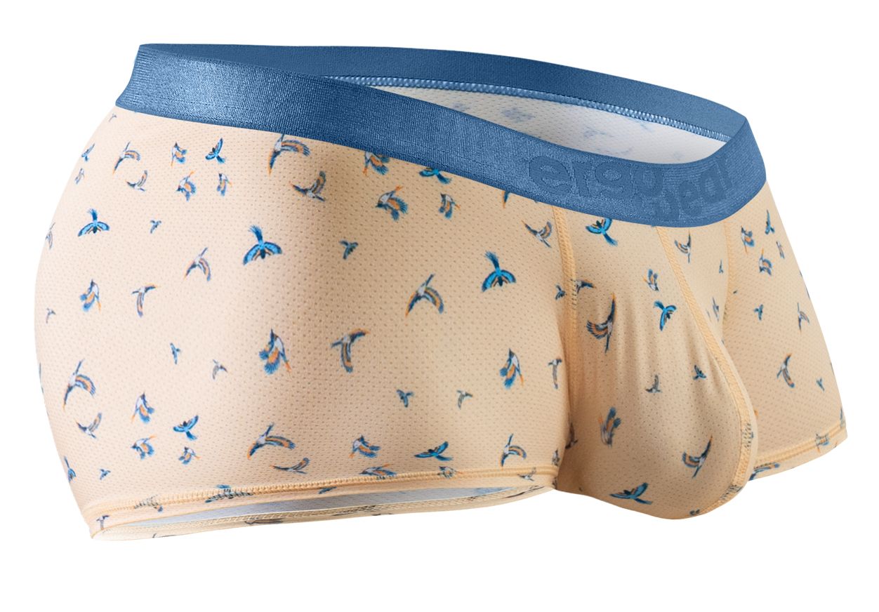ErgoWear EW1774 SLK SE  Male Comfortable Trunks Peach Birds